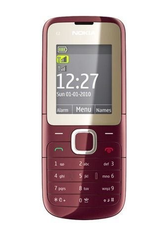 Nokia C2-00 Çift Hatlı Kırmızı