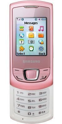 Samsung E2550 Monte Slider Pembe
